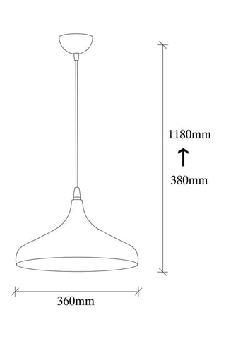 Hanglamp Tattoo - Goudkleurig - 40 W