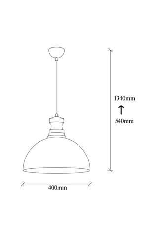 Hanglamp Berceste - Goudkleurig - 100 W