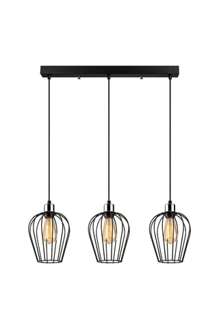 Hanglamp Tel - Zwart - 3 x 40 W