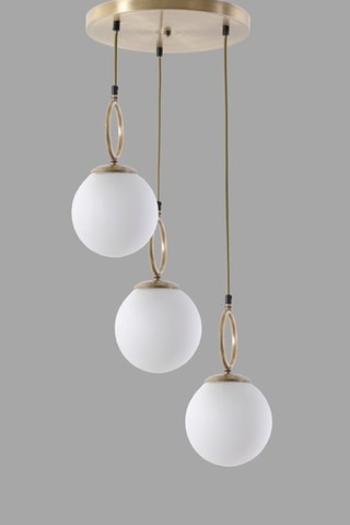 Hanglamp Morino - Goudkleurig - 3 x 60 W