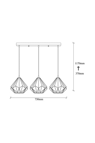Hanglamp Diamond Zwart