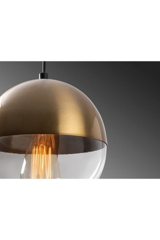 Hanglamp Bastos Goudkleurig en Transparant