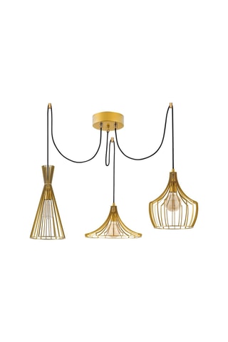 Hanglamp Mezopotamya - Goudkleurig - 3 x 40 W