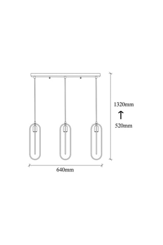 Hanglamp Cerco - Zwart en Goudkleurig - 3 x 60 W