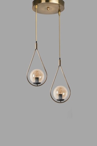 Hanglamp -  Bronskleurig - 2 x 60 W