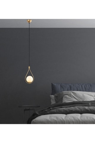 Hanglamp Mudoni - Goudkleurig en Zwart - 40 W