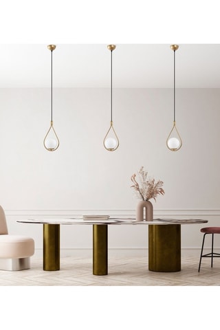 Hanglamp Mudoni - Goudkleurig en Zwart - 40 W