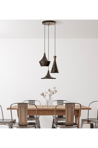 Hanglamp Tom - Donkerbruin - 3 x 40 W