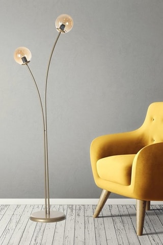 Staanlamp Rose - Goudkleurig en Transparant