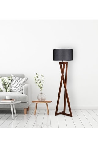 Staanlamp Viran - Wit en Goudkleurig - 60 W