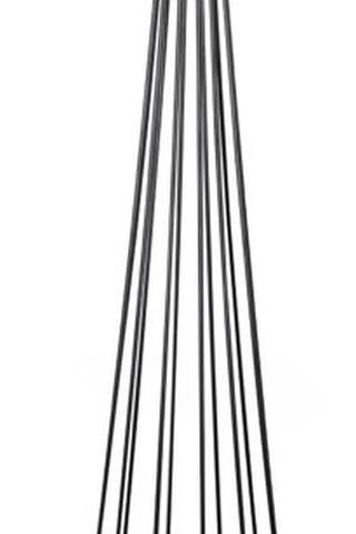 Staanlamp op driepoot - Wit en Eikenhoutimitatie - 60 W