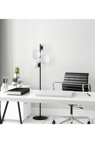 Staanlamp Fazli - Zwart - 4 x 40 W - 162 cm