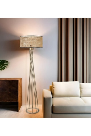 Staanlamp - Goudkleurig - 40 - 60 W - 170 cm