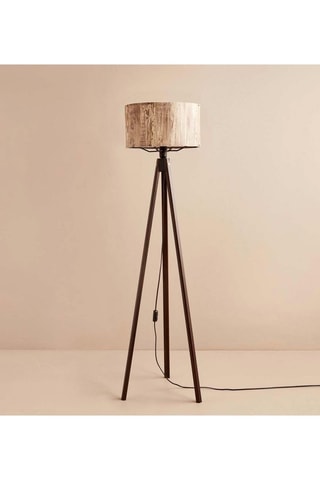 Houten Staanlamp AYD-3449 - Beige en Bruin