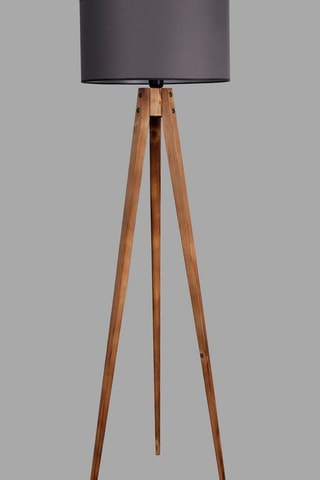 Staanlamp Tripod - Naturel en Grijs
