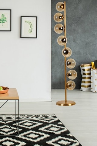 Staanlamp Simay - Goudkleurig