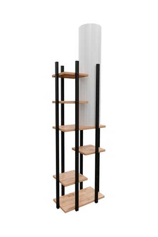 Staanlamp met Niveaus Vogue SRC - Naturel, wit en zwart