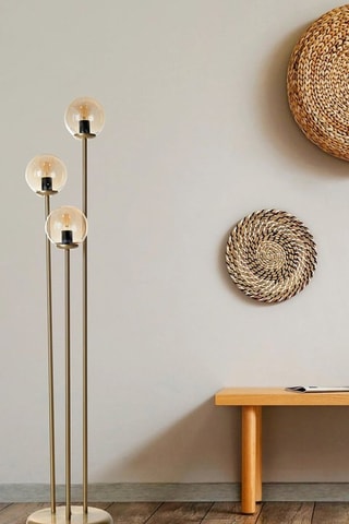 Staanlamp - Goudkleurig en Transparant