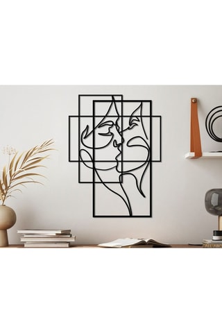 Décoration murale Love - Noir - 70 x 52 cm