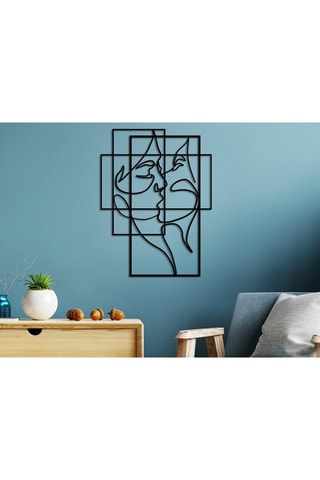 Décoration murale Love - Noir - 70 x 52 cm
