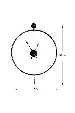 Klok - 58 cm - Zwart