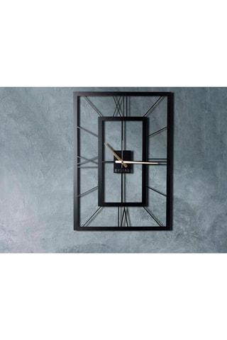 Wandklok November XL - 70 x 50 cm - Zwart