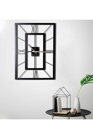 Wandklok November XL - 70 x 50 cm - Zwart