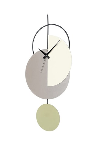 Wandklok Madeco Beige en Grijs