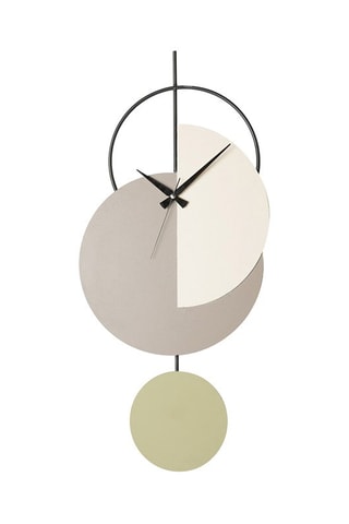 Wandklok Madeco Beige en Grijs