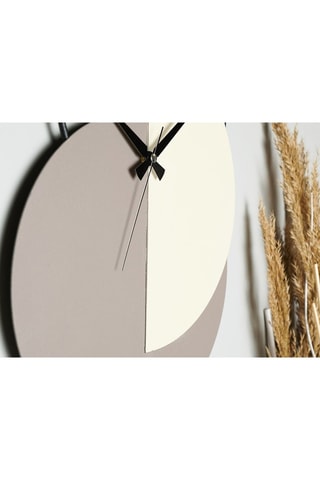 Wandklok Madeco Beige en Grijs