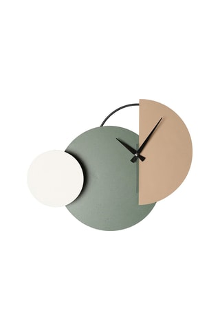Wandklok Mateen - Groen en Beige