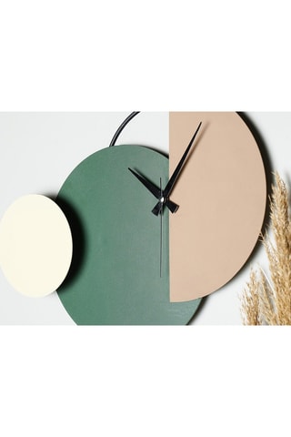 Wandklok Mateen - Groen en Beige