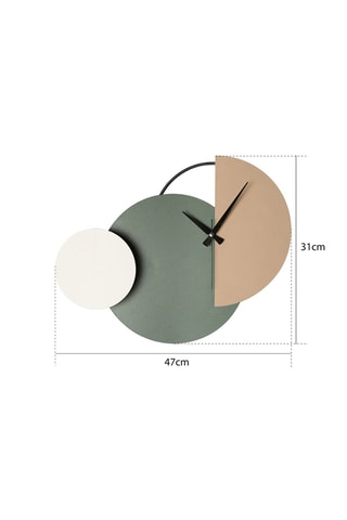 Wandklok Mateen - Groen en Beige
