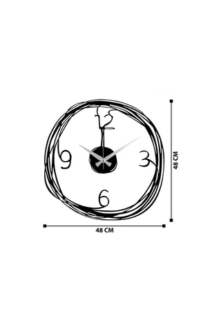 Klok - 48 cm - Zwart