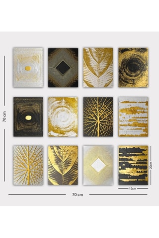 12-delige Wanddecoratie