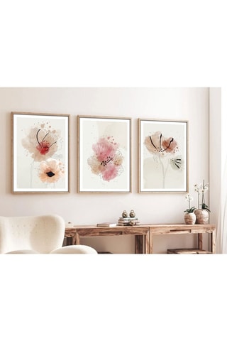 3 tableaux en MDF Henriette - 50 x 70 cm