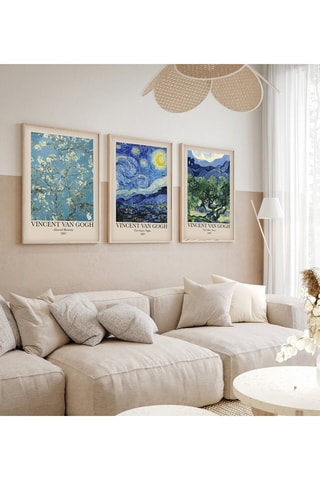3-delige Wanddecoratie - Vincent Van Gogh