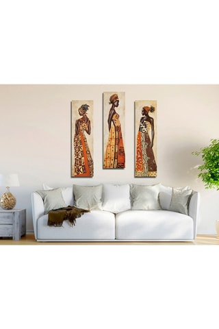 3 tableaux 20 x 70 cm