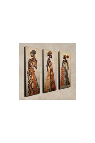3 tableaux 20 x 70 cm