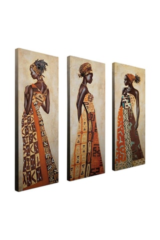 3 tableaux 20 x 70 cm