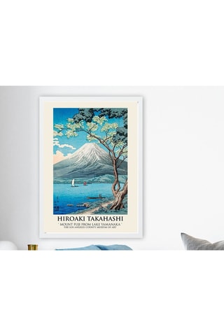 Wanddecoratie "De berg Fuji vanaf het Yamanaka-meer” Hiroaki Takahashi