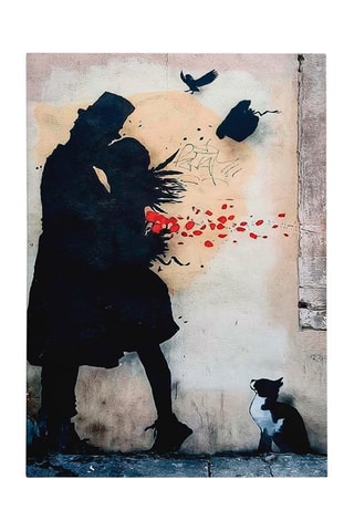 Wanddecoratie Banksy - 70 x 100 cm