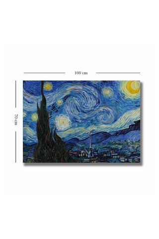 Tableau "La Nuit étoilée" Vincent Van Gogh - 70 x 100 cm