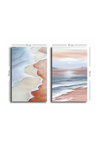 2 tableaux - 95 x 70 cm