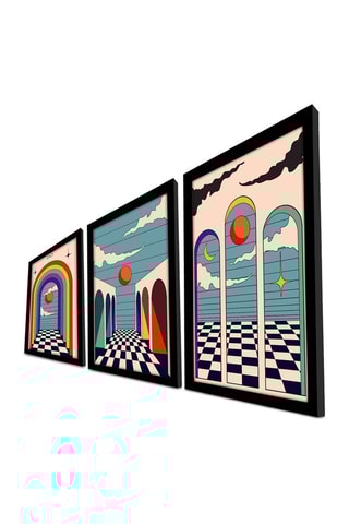 3 tableaux - 38 x 53 cm