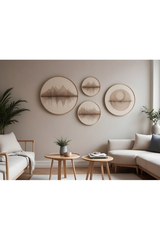 4 Wanddecoraties - 45 x 45 cm / 36 x 36 cm / 27 x 27 cm / 18 x 18 cm