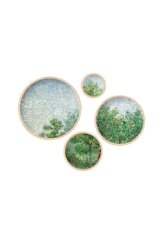 4-delige Wanddecoratie - 45 x 45 cm / 36 x 36 cm / 27 x 27 cm / 18 x 18 cm