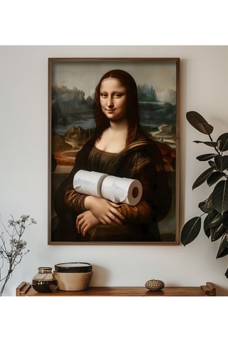 Tableau "La Joconde" Léonard de Vinci - 35 x 47 cm