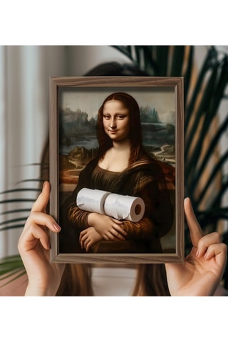 Tableau "La Joconde" Léonard de Vinci - 35 x 47 cm