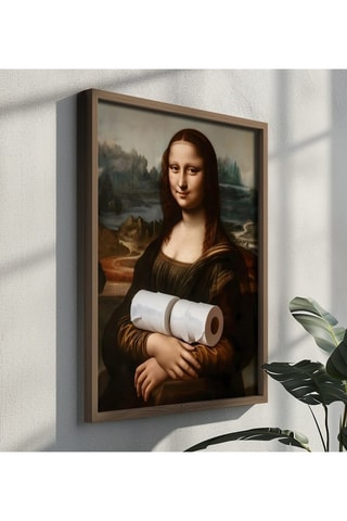 Tableau "La Joconde" Léonard de Vinci - 35 x 47 cm